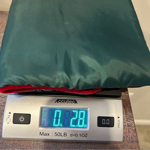 Festive Embroidered Christmas Stocking Poinsettia and Floral Design 17 inches - Picture 7 of 7